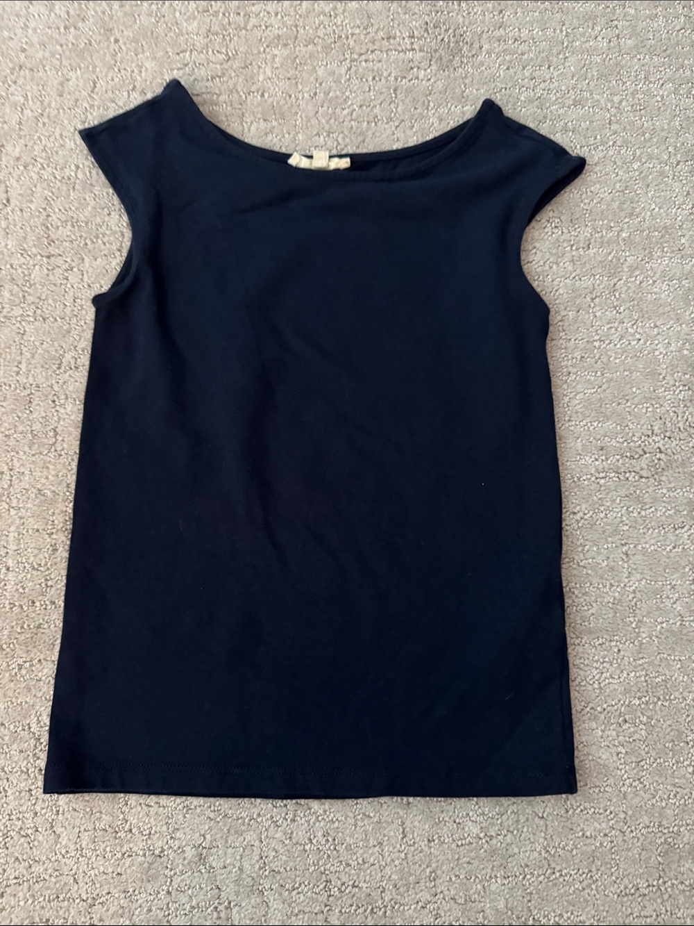 Classic Sleeveless blue Shell Top